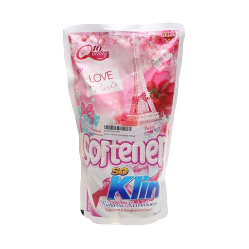 SO KLIN SOFTENER PINK POUCH 900ML – Lotte Grosir Cibitung | Lotte ...