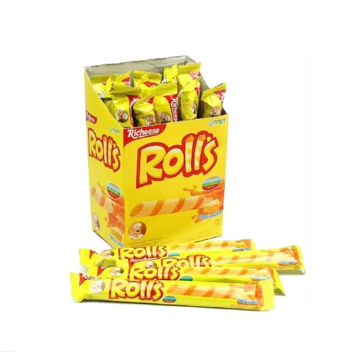 RICHEESE ROLLS WAFER STICK 20X7G/6G – Lotte Grosir Yogyakarta | Lotte ...