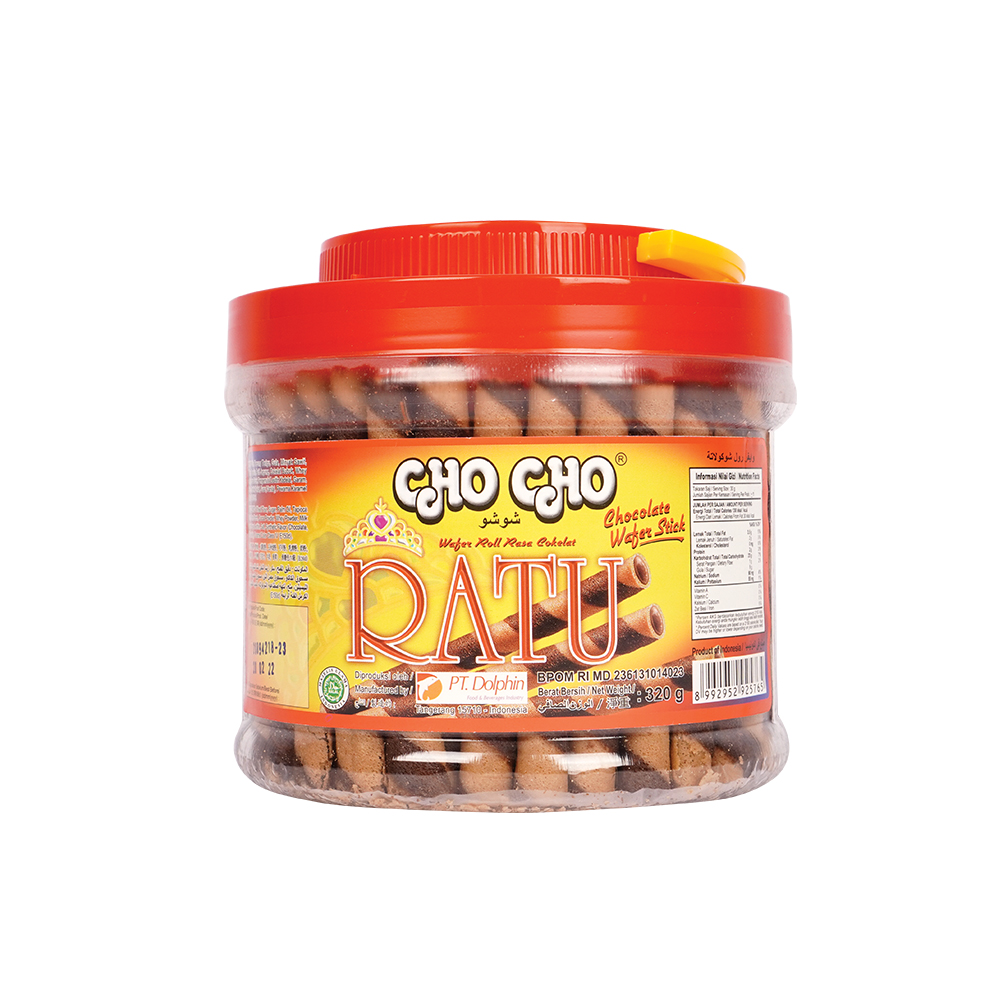 CHO CHO WAFER STICK COKLAT RATU 320GR – Lotte Grosir Alam Sutera ...
