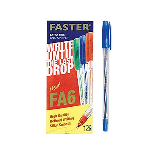 (D) FASTER PEN INK FA6 BIRU 12S – Lotte Grosir Cikarang | Lotte Grosir ...