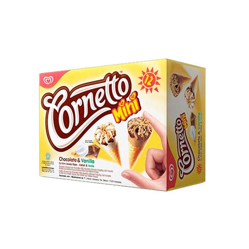 CORNETTO MINI CHOC VAN GLEE 12X28ML – Lotte Grosir Alam Sutera | Lotte ...