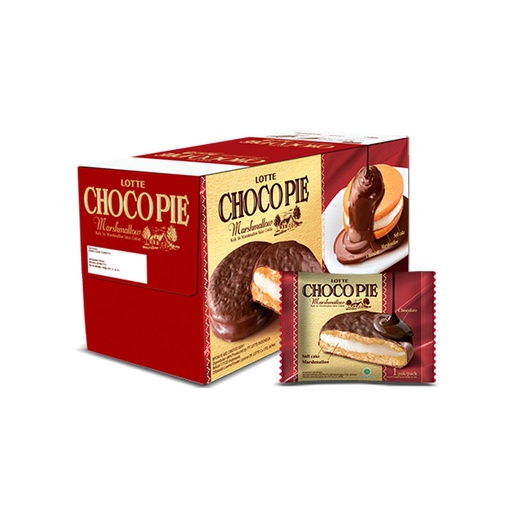 CHOCO PIE MARSHMALLOW 2x28/26GR – Lotte Grosir Alam Sutera | Lotte