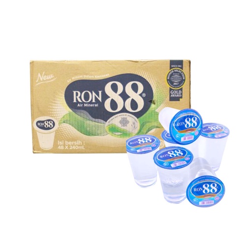 RON88 AIR MINUM GELAS 48X240ML – Lotte Grosir Bandung | Lotte Grosir ...