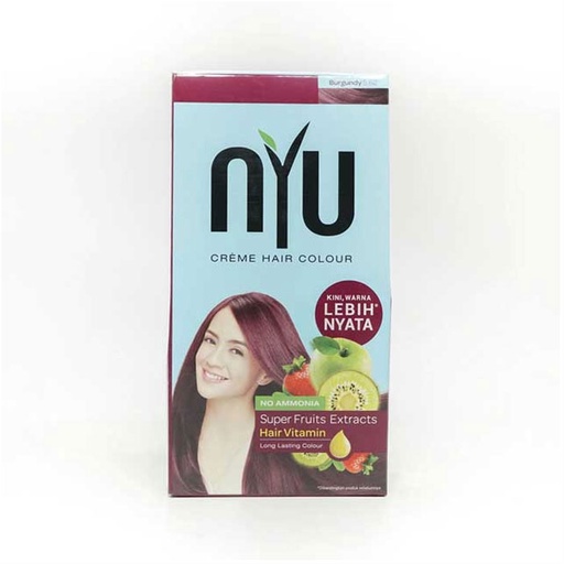 NYU CREAM HAIR COLOR NATURAL BURGUNDY – Lotte Grosir Psr Rebo | Lotte ...