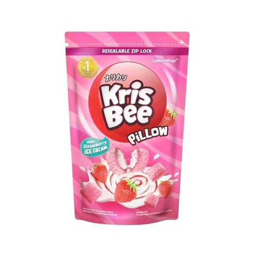 KRISBEE PILLOW STRAWBERRY ICE CREAM 100G – Lotte Grosir Mataram | Lotte ...