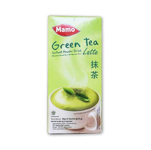 MAMO GREEN TEA LATTE 5X18 GR – Lotte Grosir Denpasar | Lotte Grosir ...