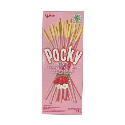 GLICO POCKY STRAWBERRY MINI BOX 22g – Lotte Grosir Alam Sutera | Lotte ...