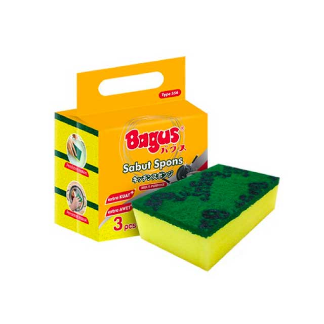 BAGUS SABUT SPONS MULTIPURPOSE 556 SET 3 – Lotte Grosir Mataram | Lotte ...