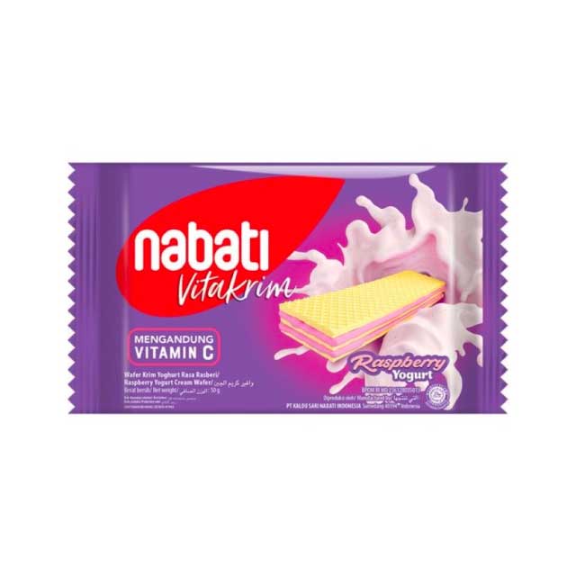 NABATI VITAKRIM RASPBERRY YOGHURT 42G – Lotte Grosir Alam Sutera ...